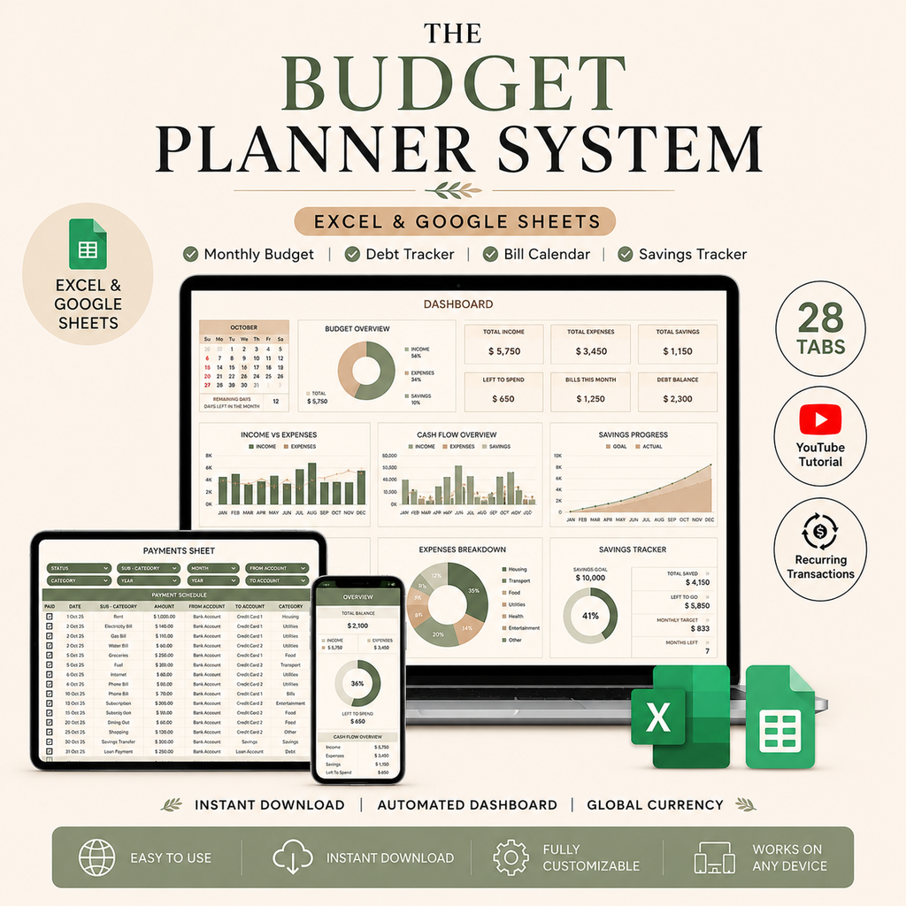 Budget Planner System The Planner World