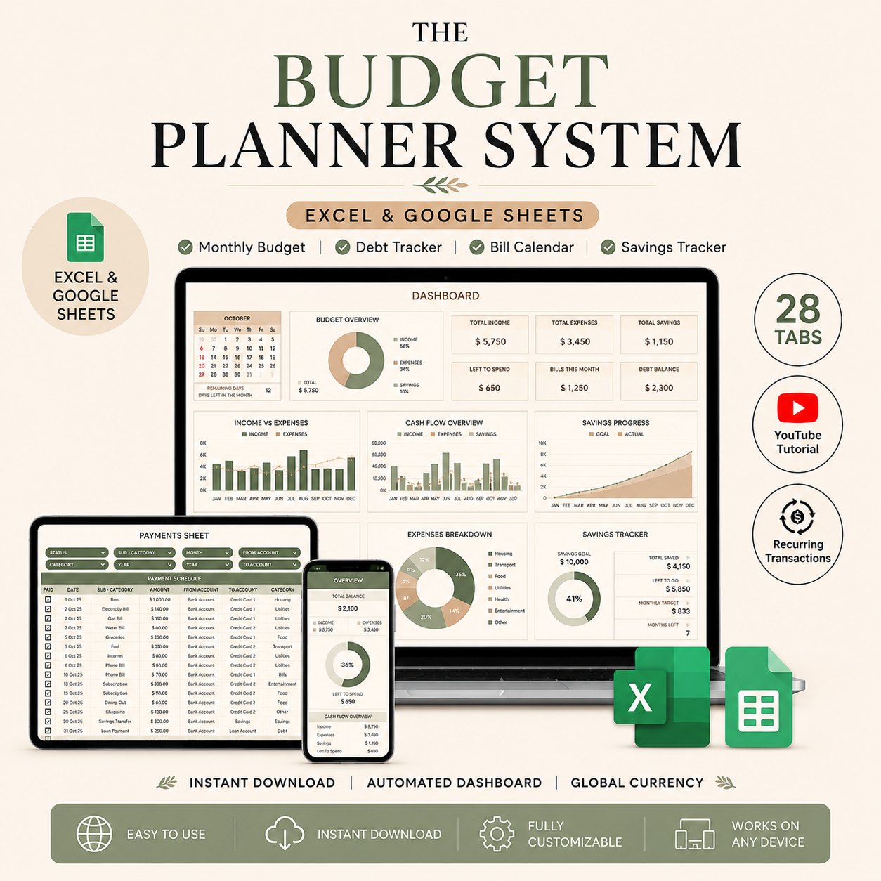 Budget Planner System The Planner World